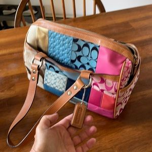 Coach handbag patchwork in color lg